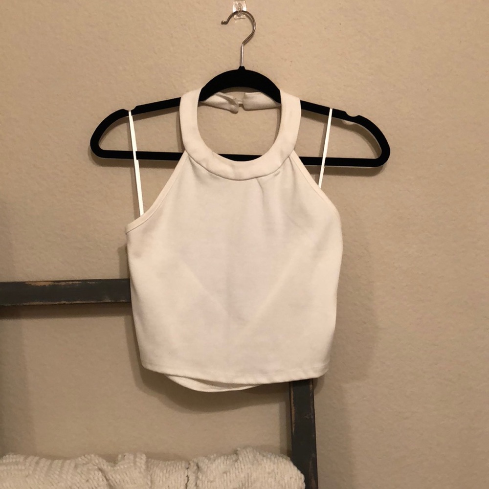 Ambiance Apparel white crop top